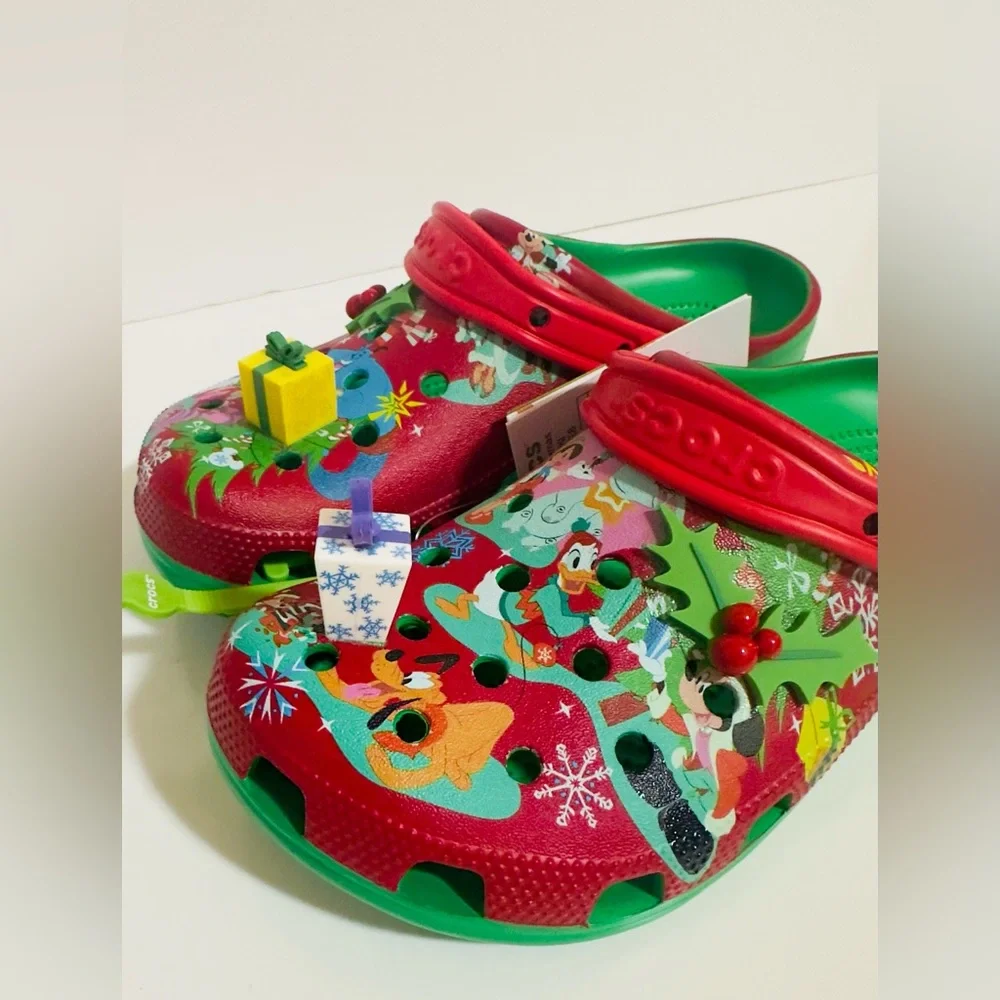 Disney Mickey Mouse and Friends Holiday Clogs for Adults by Crocs Size M8, W10 - Picture 3 of 8